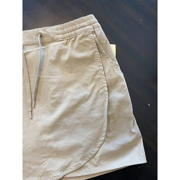 Eddie Bauer Women Tulip Hem Tan Skort S Drawstring Pockets Short Elastic Waist - Picture 8 of 10